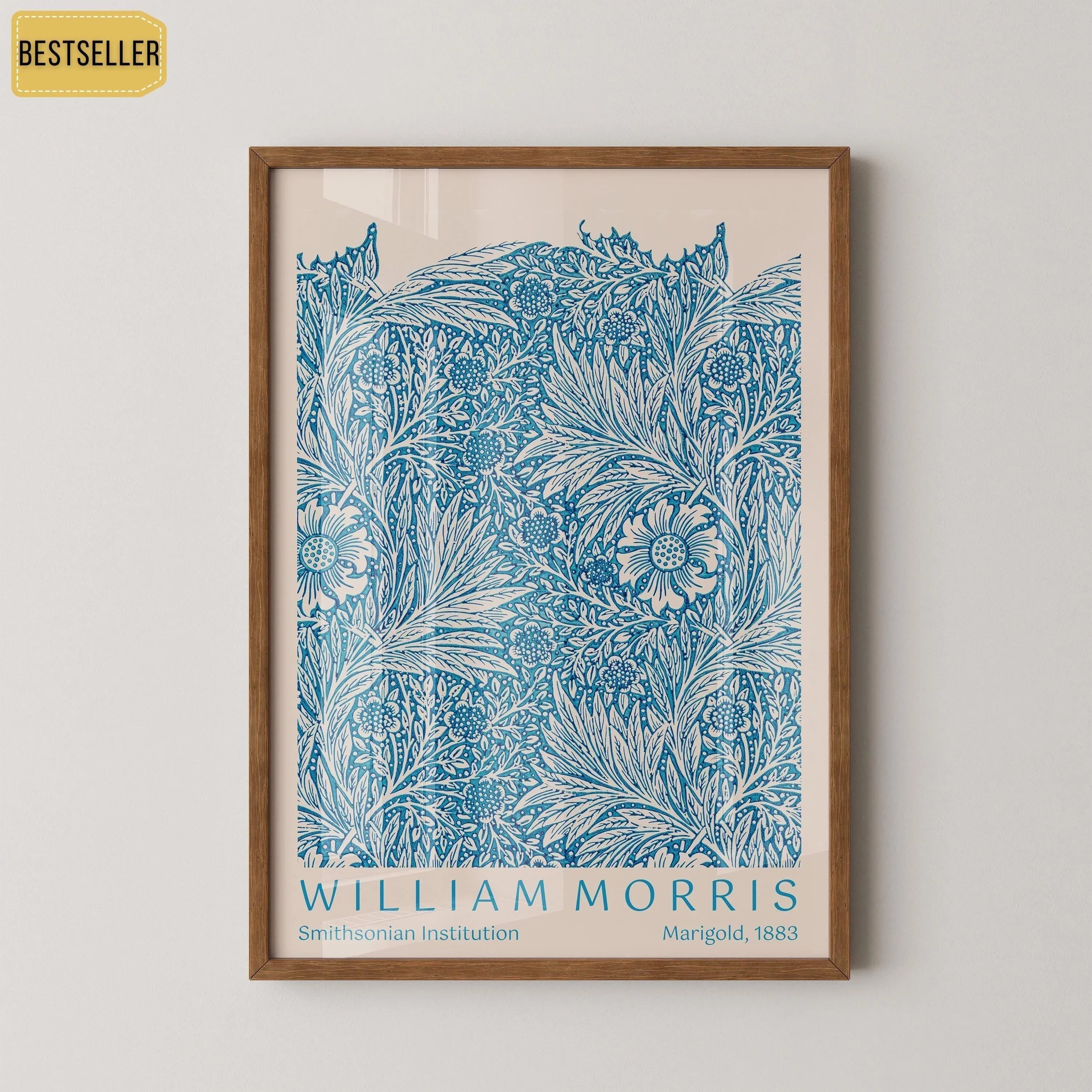 William Morris Marigold Print: Vintage Botanical Poster