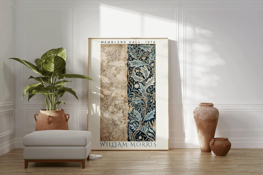 William Morris Membland Hall Print: Vintage Botanical Art