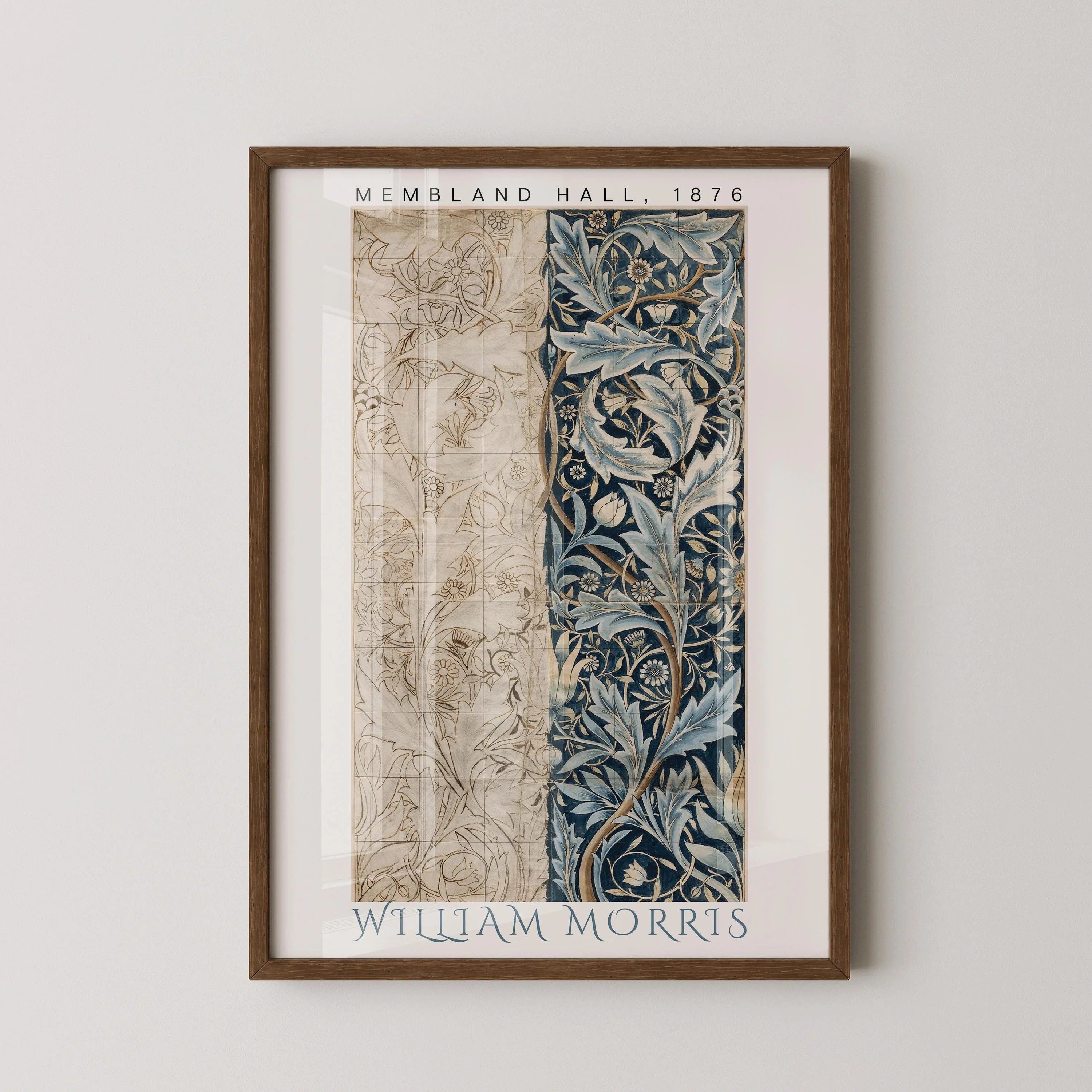 William Morris Membland Hall Print: Vintage Botanical Art