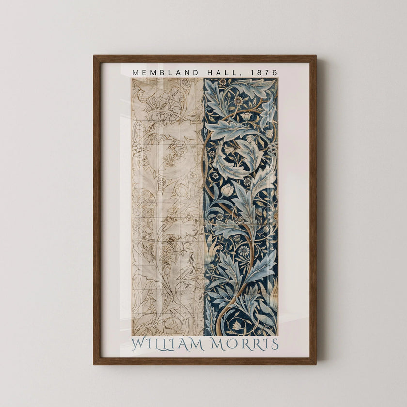 William Morris Membland Hall Print: Vintage Botanical Art