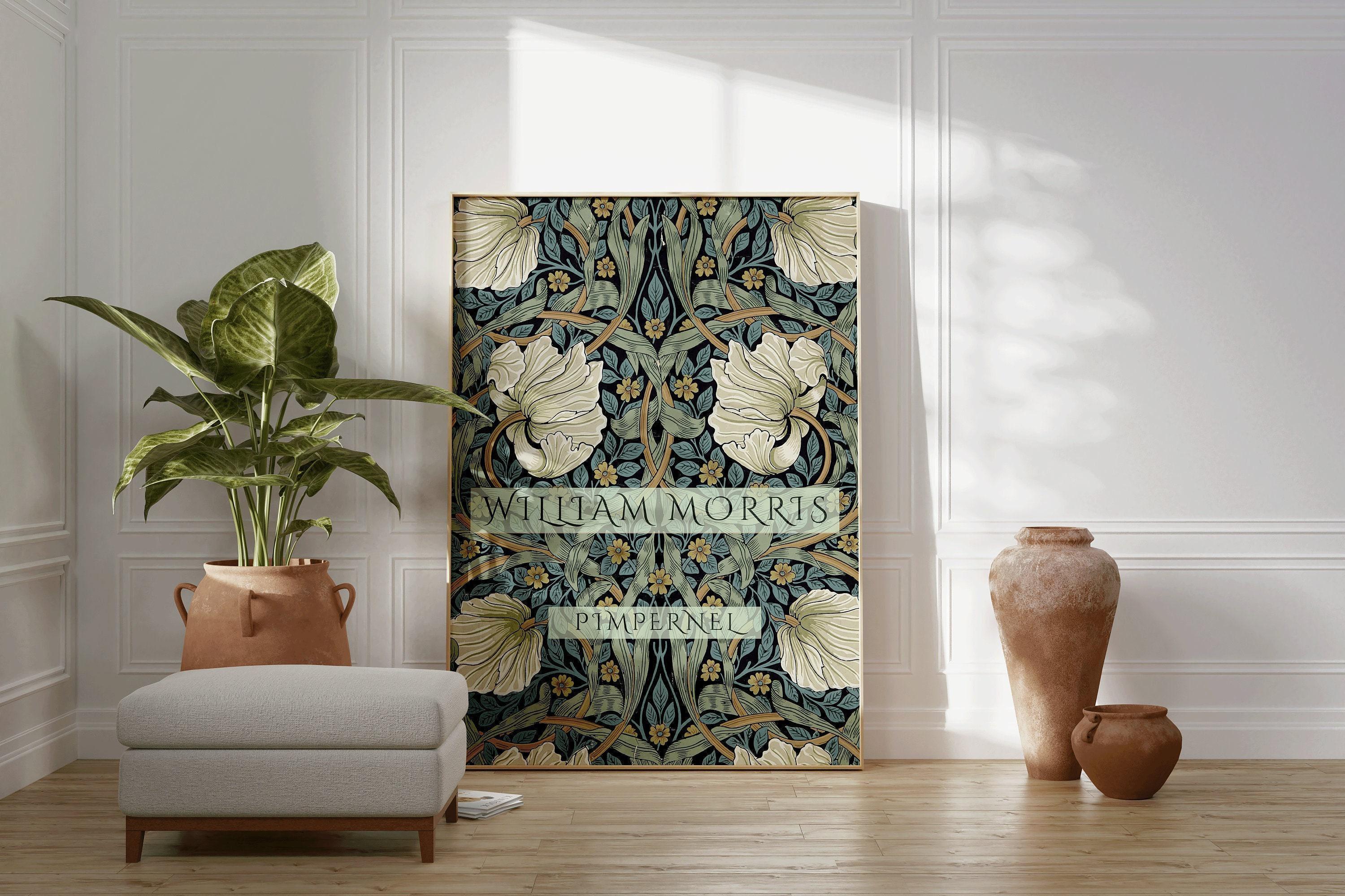 William Morris Pimpernel Art Print: Vintage Botanical Giclee Poster