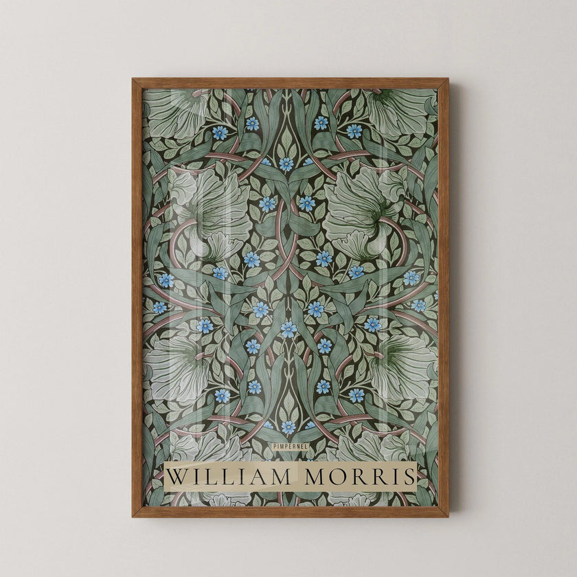 William Morris Pimpernel Print: Vintage Floral Giclee Art