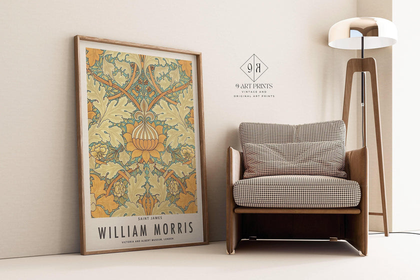 William Morris St. James Print: Vintage Botanical Art Poster