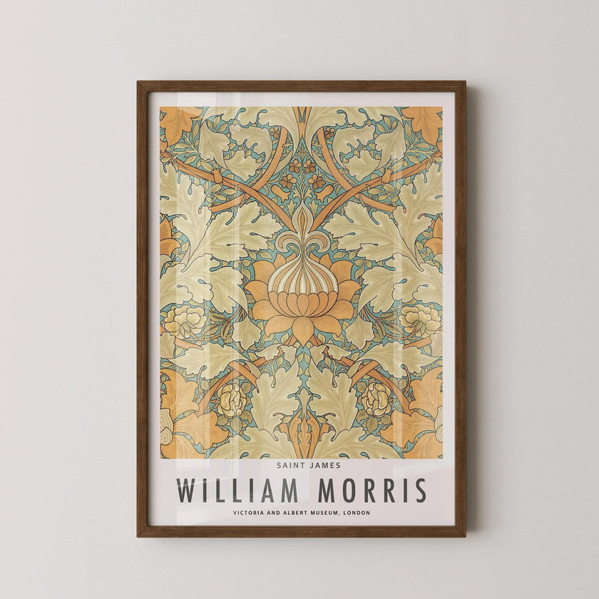 William Morris St. James Print: Vintage Botanical Art Poster