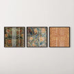 William Morris STATEMENT TRIO Arthur Heygate Mackmurdo| Artichokes Brambles Chrysanthemum & Squirrels available framed 1x1