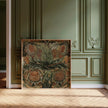 William Morris STATEMENT TRIO Arthur Heygate Mackmurdo| Artichokes Brambles Chrysanthemum & Squirrels available framed 1x1