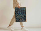 William Morris Swirling Leaf Print: Vintage Botanical Art (Framed Available)