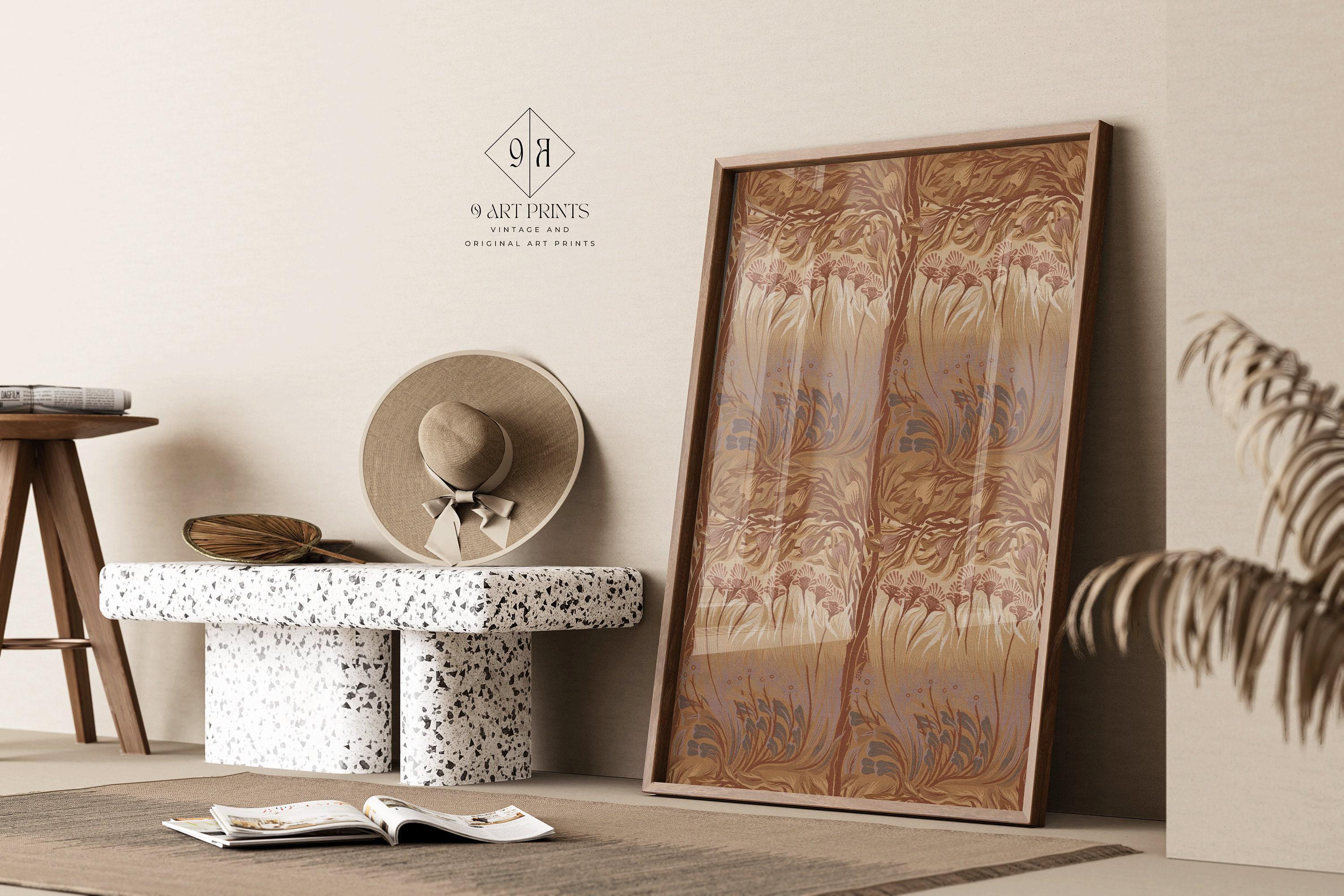 William Morris 'The Fig Tree' Print: Vintage Brown Pattern, Giclee Art
