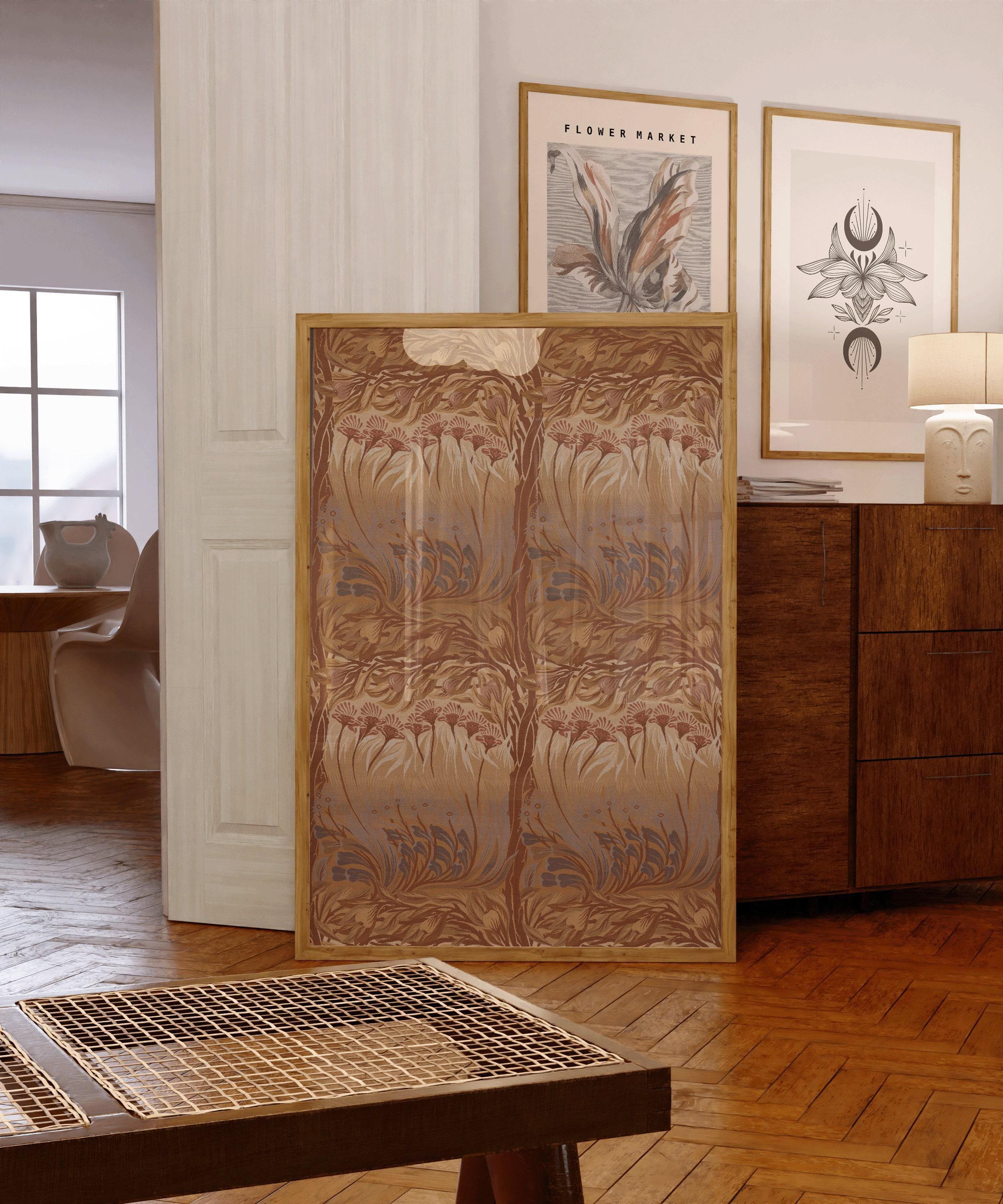 William Morris 'The Fig Tree' Print: Vintage Brown Pattern, Giclee Art