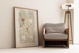William Morris Tulip Print: Vintage Botanical Art, Giclee Fine Art