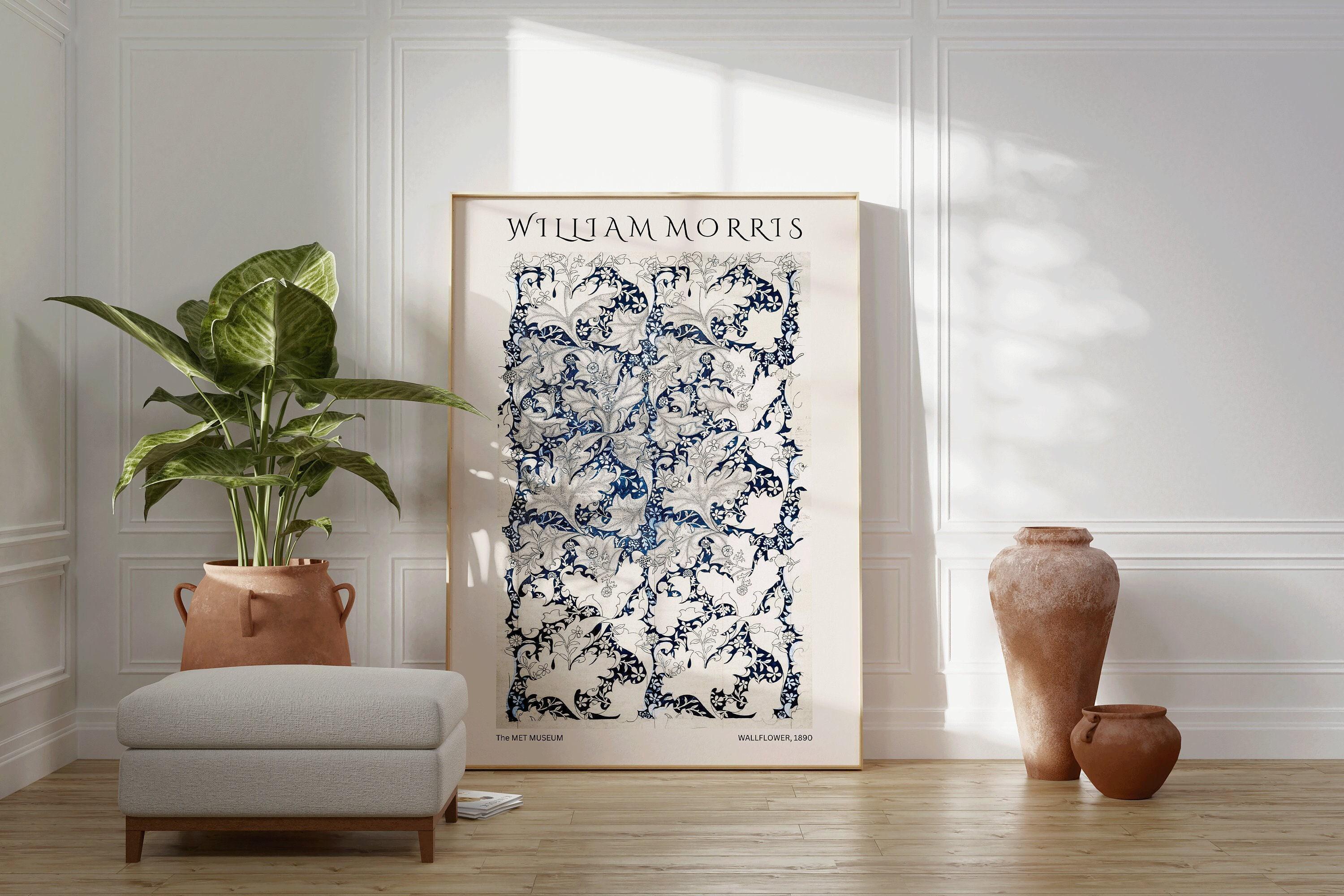 William Morris Wallflower Art Print: Vintage Botanical Poster