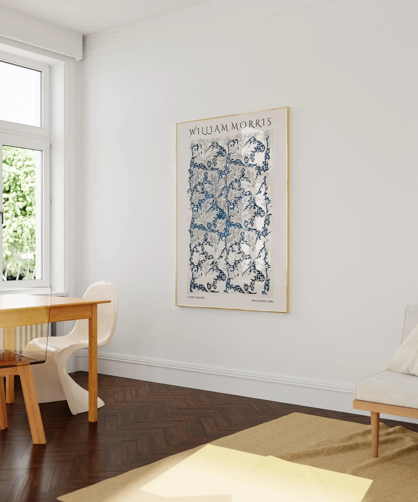 William Morris Wallflower Art Print: Vintage Botanical Poster