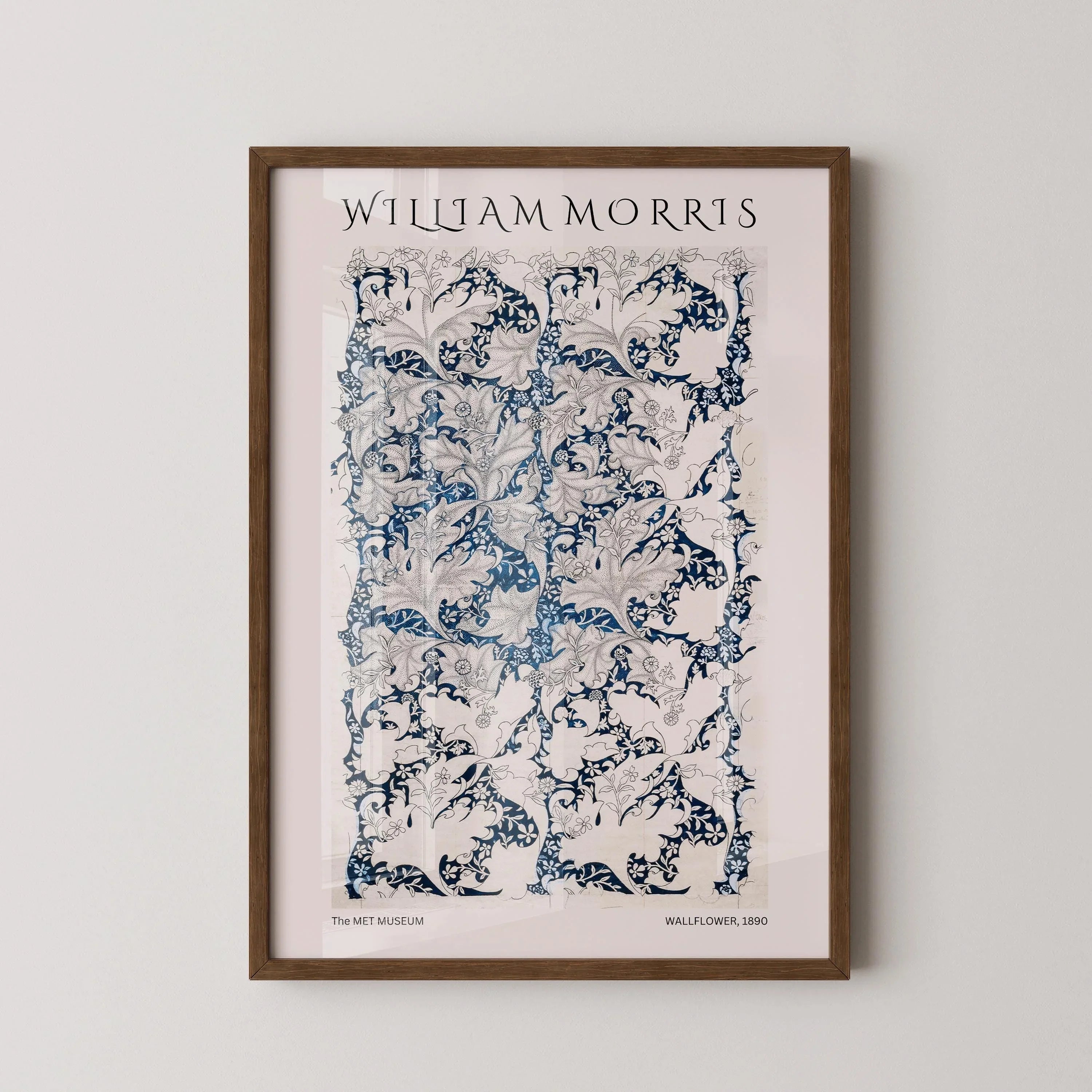 William Morris Wallflower Art Print: Vintage Botanical Poster