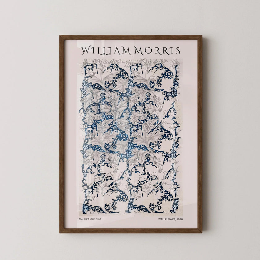 William Morris Wallflower Art Print: Vintage Botanical Poster