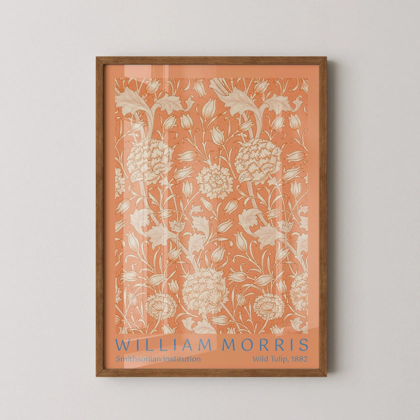 William Morris Wild Tulip Print: Vintage Botanical Art (Giclee)