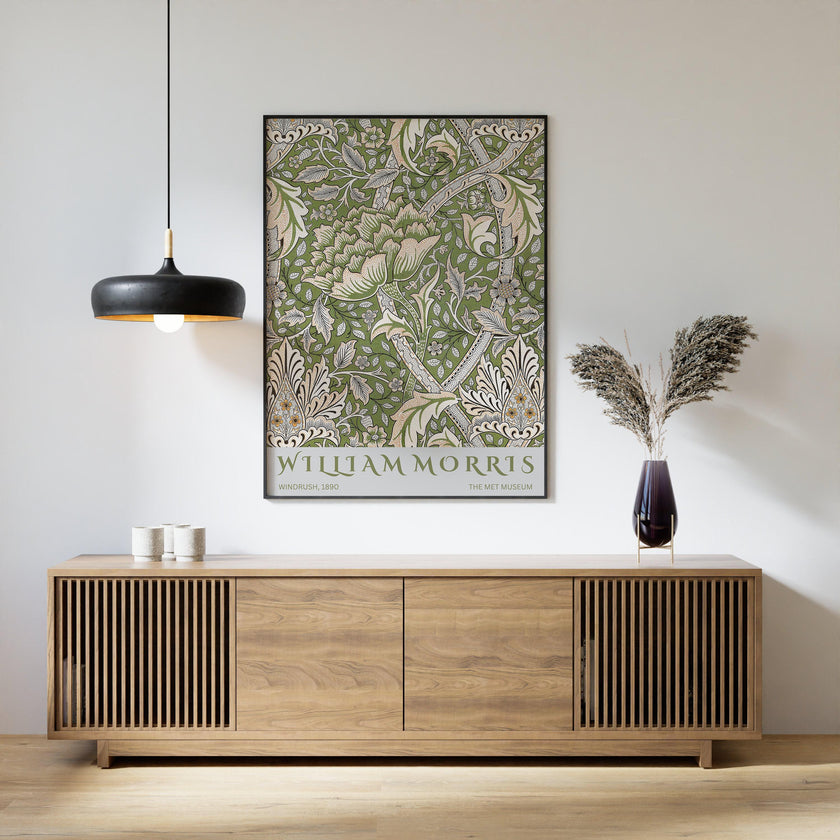 William Morris Windrush Art Print: Vintage Botanical Poster