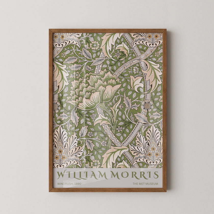 William Morris Windrush Art Print: Vintage Botanical Poster