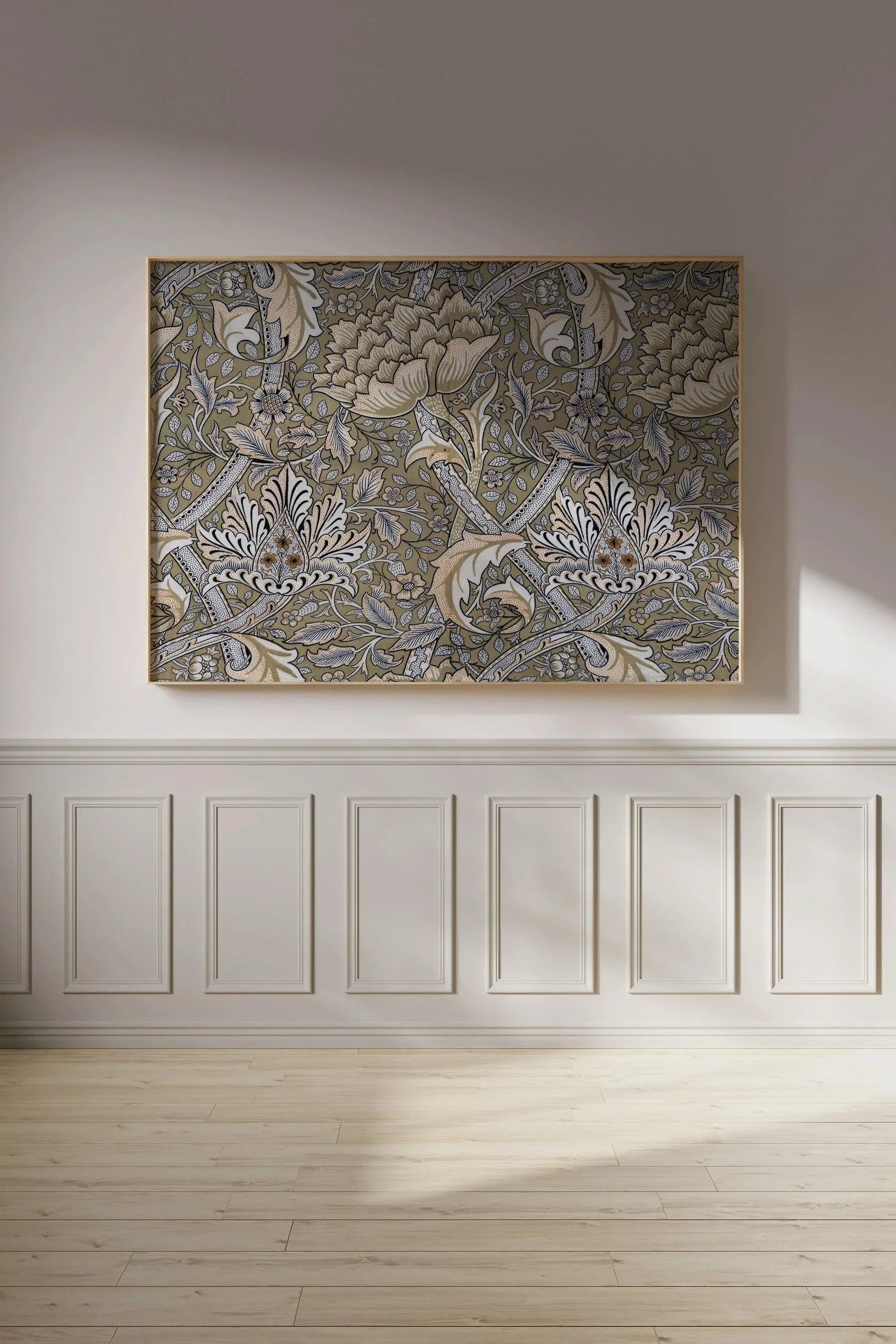 William Morris Windrush Print: Sage Green Vintage Floral Art