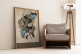 William Morris Wreath Print: Vintage Botanical Art Poster