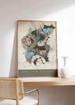 William Morris Wreath Print: Vintage Botanical Art Poster