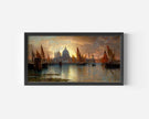 William Stanley Haseltine: Santa Maria della Salute Sunset Seascape Art Print (2x1)
