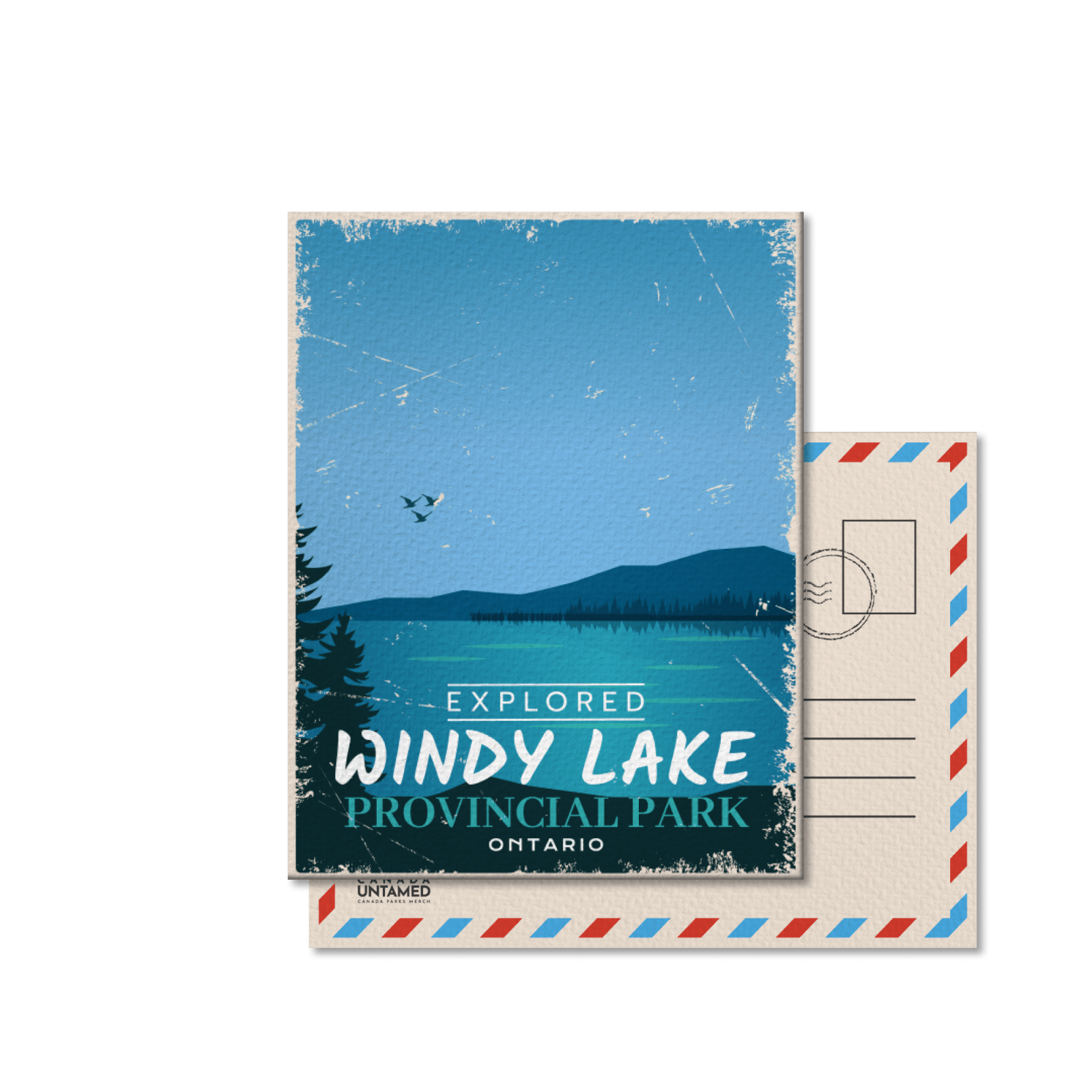 Windy Lake Ontario Provincial Park Postcard, Canada Parks