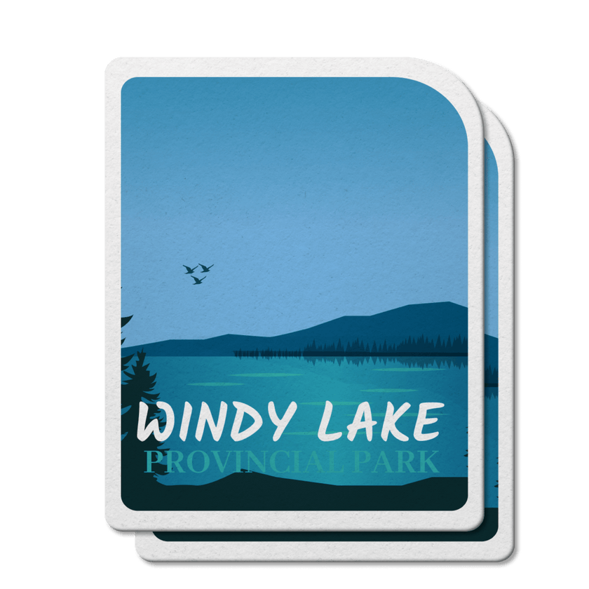 Windy Lake Ontario Provincial Park Waterproof Vinyl Sticker, Canada Parks