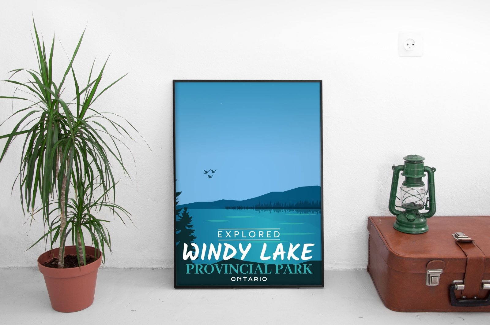 Windy Lake Provincial Park 'Explored' Poster, Canada Parks