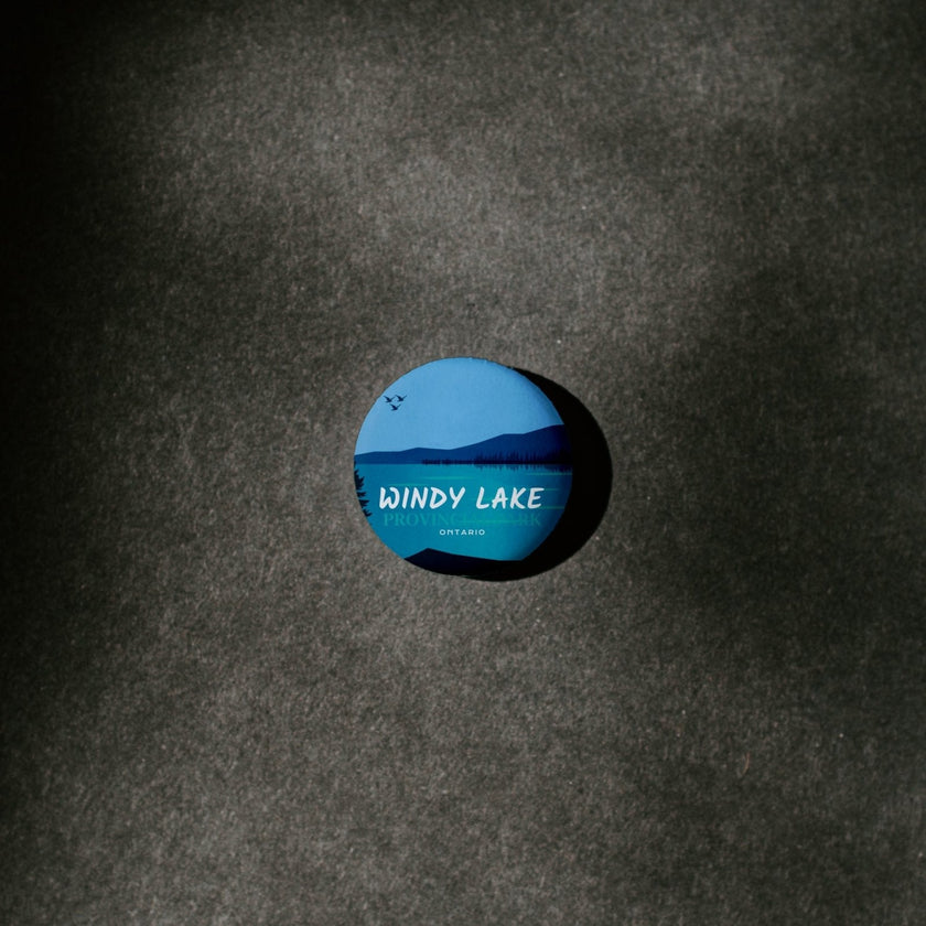 Windy Lake Provincial Park of Ontario Pinback Button, Canada Parks