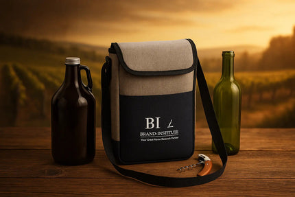 2-Bottle Wine/Growler Cooler with Corkscrew -B5310