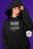 Wine a Little Laugh a Lot Rhinestone Shirt – Funny Wine Sparkle Bling Tee | Blingdazzel