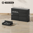 River 6 Drawer Dresser for Bedroom, Living Room or Hallway-Black