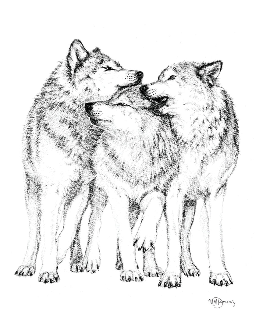 Wolf Pack - Greeting Card
