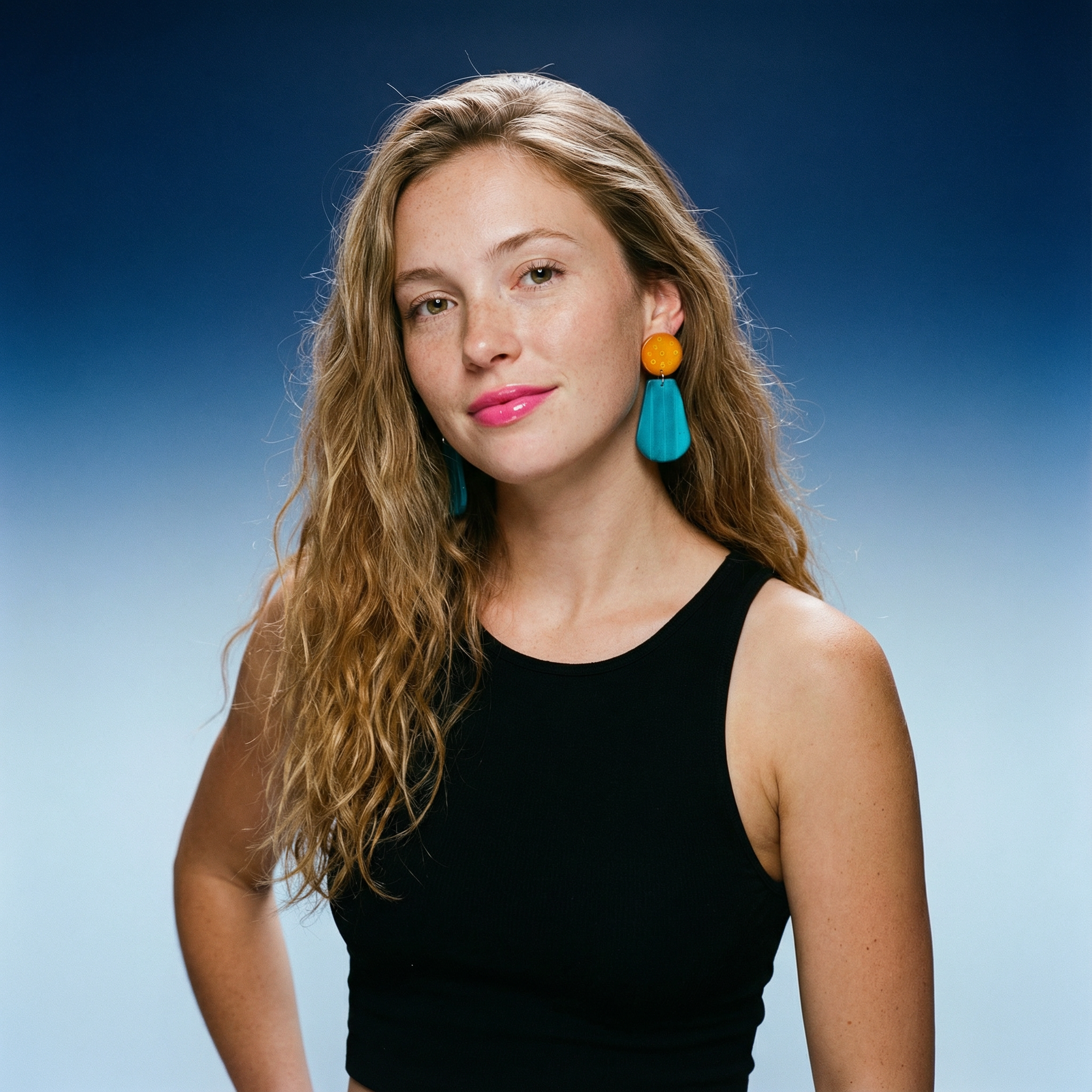 Colorful Summer Statement Earrings Handmade, Post or Clip Ons- 