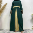 Women's Arab  Patchwork Long Sleeved Dress