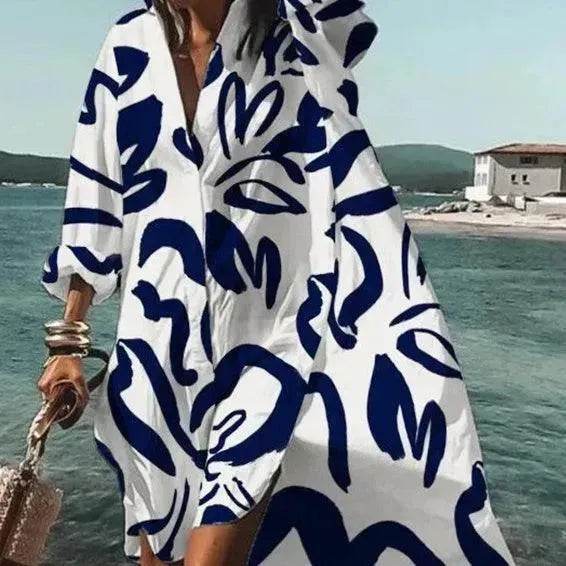 Women's Casual 3D Printing Long Shirt