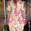 Women's Fashion Casual Digital Printing Loose Dress