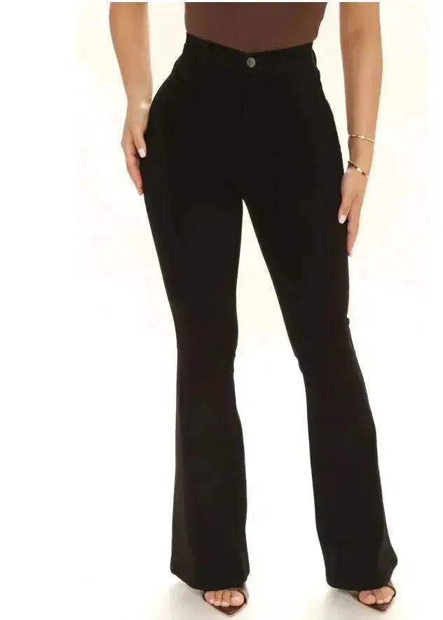 Women's Fashion Casual High Waist Slim-fit Stretch Jeans Pant Trousers