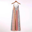 Women's Fashion High Waist Sling Cross Deep V-neck Dress