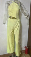 Women's Fashion Solid Color Wide Leg Jumpsuit