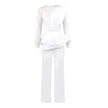 Women's Fashion Splicing Beads Jumpsuit