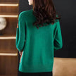 Women's Half Turtleneck Loose-fitting Versatile Sweater Color Matching Knitted Bottoming Shirt