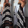 Women's Halterneck Printed Expansion Skirt For Vacation Beach Dress