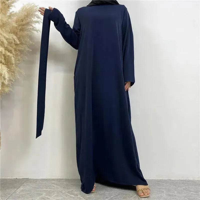 Women's Lace Up Pocket Arab  Dress