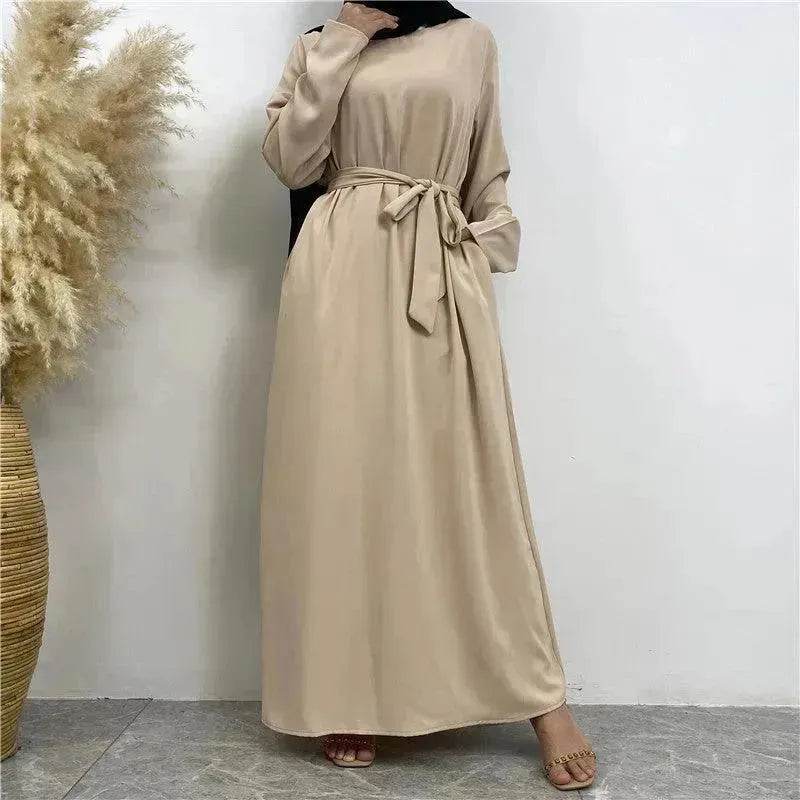 Women's Lace Up Pocket Arab  Dress