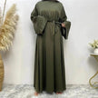 Women's Lace Up Satin Arab  Dress
