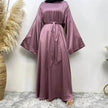 Women's Lace Up Satin Arab  Dress