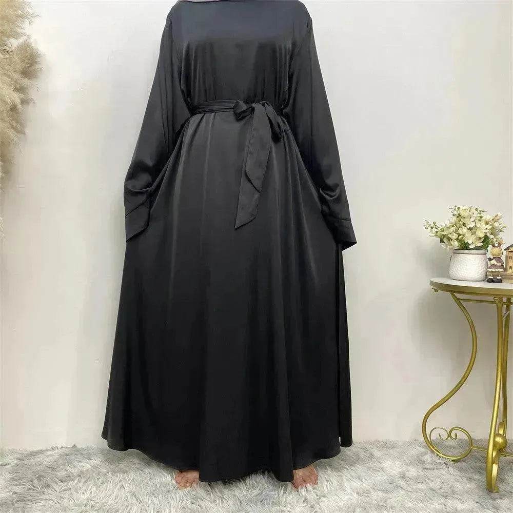 Women's Lace Up Satin Arab  Dress
