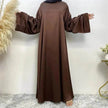 Women's Lace Up Satin Arab  Dress