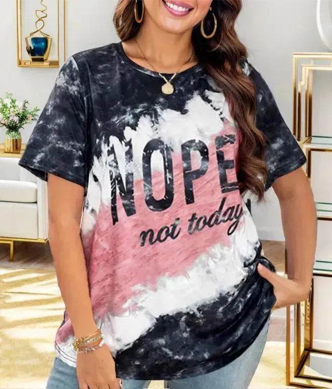 Women's Letter Printed Loose T-shirt